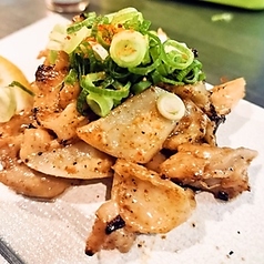 肉付,鶏軟骨の鉄板焼き