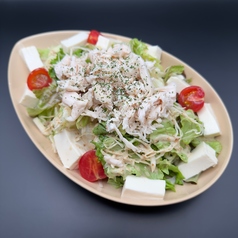 蒸し鶏と豆腐ごまだれサラダ