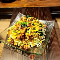 キノコとホウレン草の温かサラダ