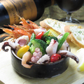 料理メニュー写真&nbsp;エビとタコとイカのアヒージョ