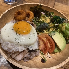 ランチ　鶏ハムヘルシープレート
