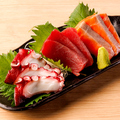 料理メニュー写真 刺身の三点盛り