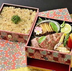 常陸牛ステーキ＆あわび弁当【前日までの予約制】