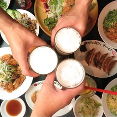 みんなで餃子パーティ 餃子家龍名物チンチロリン