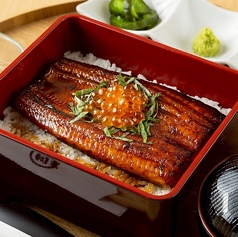 金のいくら鰻御膳 並 (半尾)