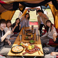 直射日光が当たらないのも嬉しい！川辺の風にあたりながらBBQをお楽しみください♪