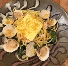 カラスミと桜エビの塩焼きそば