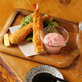 料理メニュー写真&nbsp;しば漬けタルタルソースと大海老フライ（２尾）