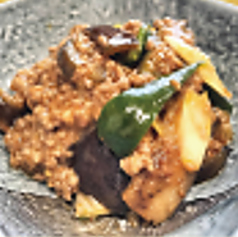 ひき肉たっぷり麻婆茄子/牛しゃぶおろしサラダポン酢添え