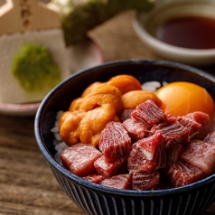 ○生雲丹と中とろの小丼