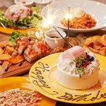 【アニバーサリーコース】3時間飲み放題付6品★ホールケーキ付！誕生日＆記念日に◎3850円