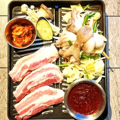 サムギョプサル＋チュクミ炒め