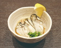 蒸し牡蠣ポン酢