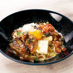 牡蠣のやみつき明太子カルボナーラ スパゲッティ