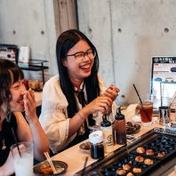 Let’s Takoyaki Party!!皆でワイワイ楽しいひと時を！