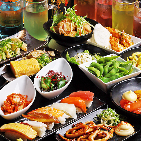 お寿司も焼き鳥もすべて食べ飲み放題３時間⇒３０００円♪提供スピードも自信あり!!