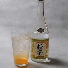 極楽なみソーダ割り 柑橘類を添えて （林酒造 ）