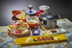 花籠ステーキ御膳(和牛霜降肉　120g)