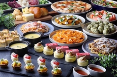 ピザ、パスタから選べるメイン★出来立てイタリアンを楽しむランチビュッフェ