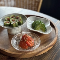 旬の野菜で季節を味わう、前菜もお愉しみください！