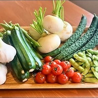 ファミリーファーマーさんで育てられた無農薬野菜を使用