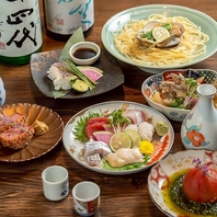 鶏つみれと白ネギの生姜煮とプレミアム飲み放題のコース