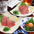 料理メニュー写真&nbsp;霜降り馬刺し・桜肉（馬刺）の刺身