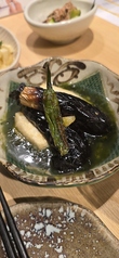 揚げ茄子と豆腐の生海苔餡かけ