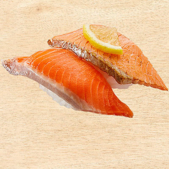 大切りサーモン食べ比べ