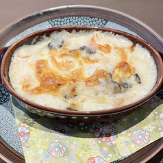 海老ときのこのグラタン