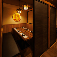 完全個室やテーブル席完備◎接待・会食・誕生日などに！