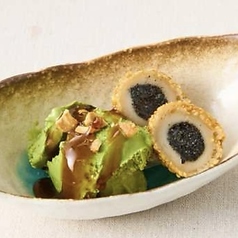 抹茶ジェラート&ごま団子
