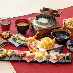 秋麗のひとくち天ぷら御膳(上)