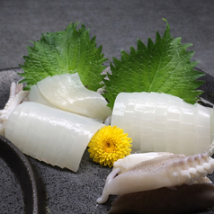 イカの刺身酒盗和え