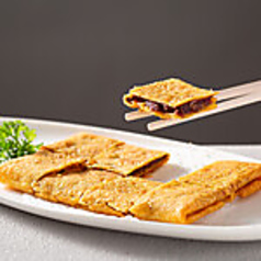 香ばしく焼いたあん入り焼きクレープ