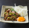 料理メニュー写真&nbsp;ラムたたきユッケ
