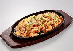 ホルモンキムチ炒飯