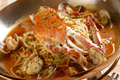 料理メニュー写真 人気の渡り蟹のパスタディナー【2名様分】