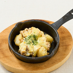 揚もちと納豆の梅チーズ焼