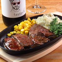 本格的な鉄板料理を堪能。肉本来の旨味を凝縮した逸品
