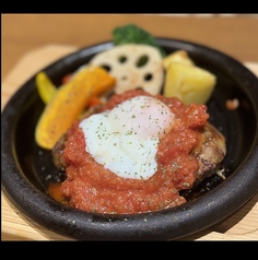 とろたまトマトハンバーグ