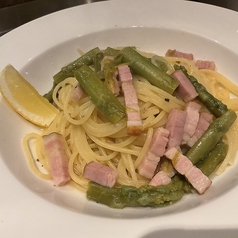 ベーコンとアスパラの塩レモン