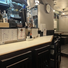 カウンターから