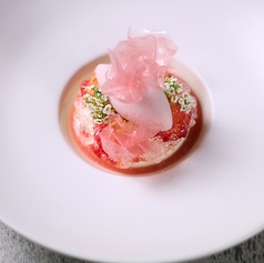 苺と桜のムース