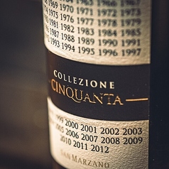 【Red Wine】コレッツィオーネ チンクアンタ サン マルツィアーノ (Glass)