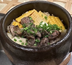 さつま知覧どり・もも炭火焼きととうもろこしの炊き込みご飯
