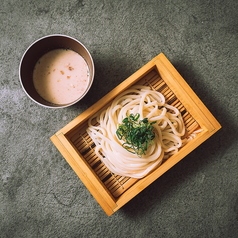 胡桃だれの冷やしせいろうどん