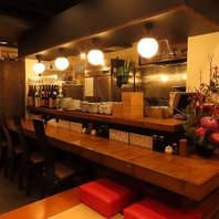 カウンターは1名様からご利用可!