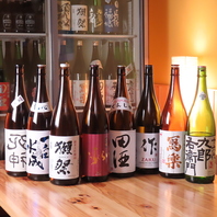 季節の味覚を彩る豊富な日本酒◎
