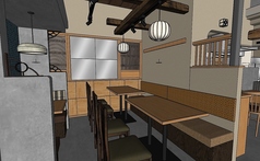 最大8名テーブル席